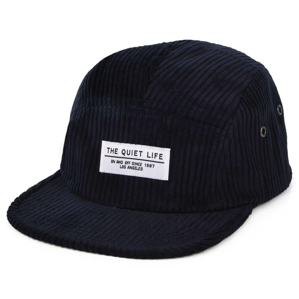 The Quiet Life Hats Chunky Cord 5 Panel Cap - Navy Blue