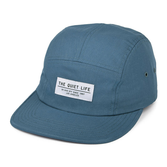 The Quiet Life Hats Foundation 5 Panel Cap - Mid Blue