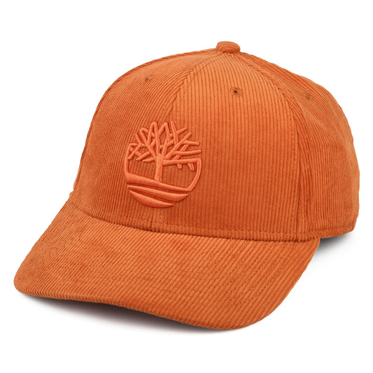Timberland Hats Corduroy Logo Baseball Cap - Rust