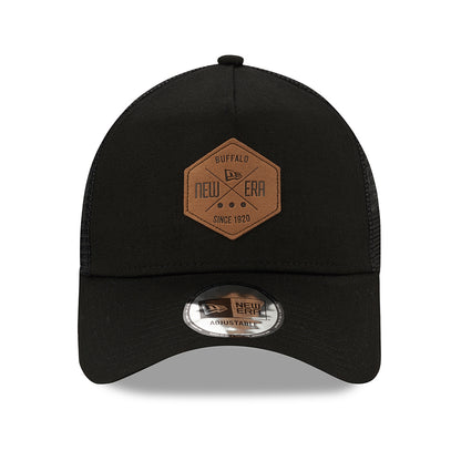 New Era 9FORTY A-Frame Trucker Cap - Heritage Patch - Black