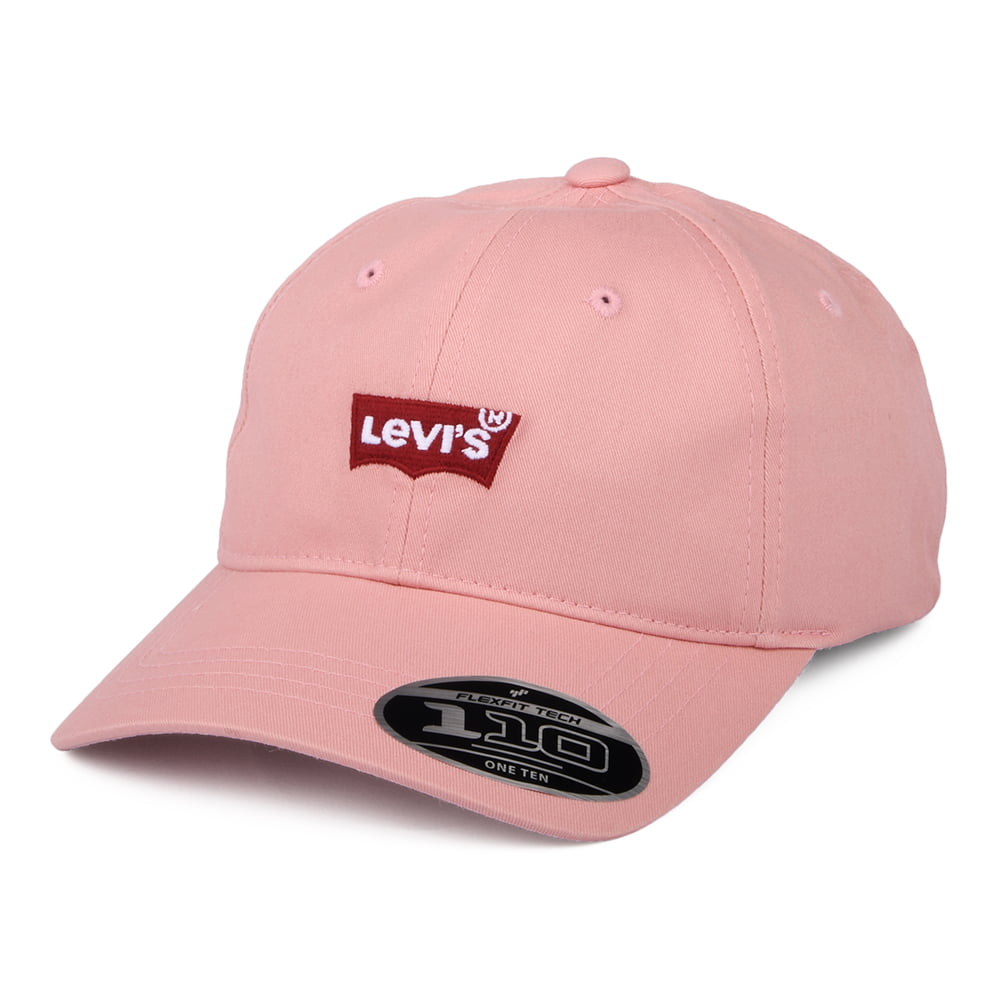 Levi's Hats Womens Mid Batwing Flexfit Baseball Cap With Blank Tab - Pink