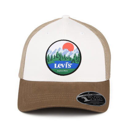 Levi's Hats Graphic Flexfit Trucker Cap - Brown-White