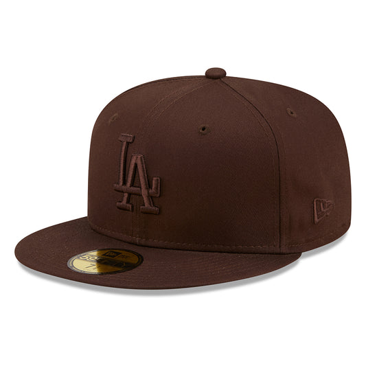 New Era 59FIFTY L.A. Dodgers Baseball Cap - MLB League Essential - Brown
