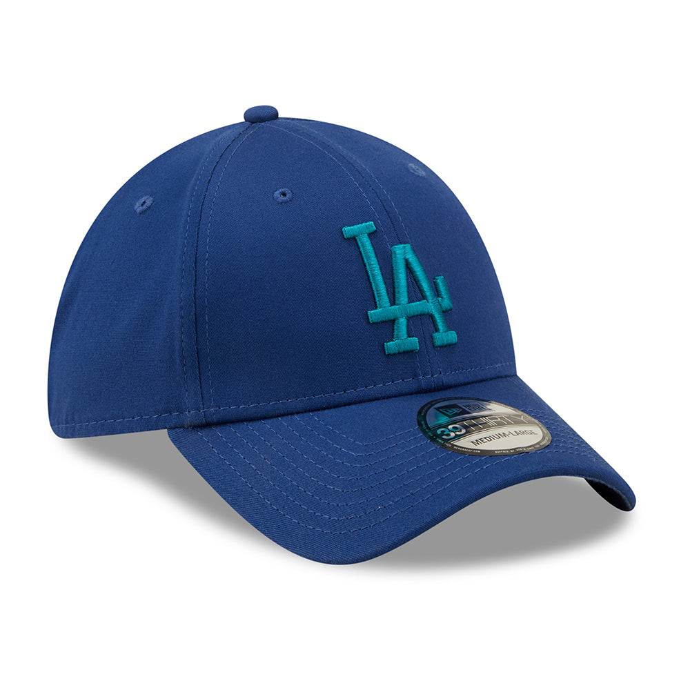 New Era 39THIRTY L.A. Dodgers Baseball Cap - MLB League Essential - Royal Blue