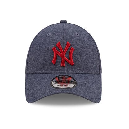 New Era 9FORTY New York Yankees Baseball Cap - MLB Jersey Essential - Navy Heather-Red