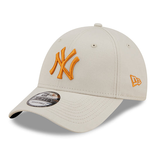 New Era 9FORTY New York Yankees Baseball Cap - MLB League Essential - Stone-Orange