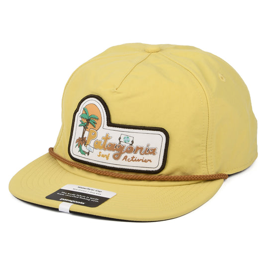 Patagonia Hats Waterfarer Recycled Nylon Water Repellent Strapback Cap - Yellow