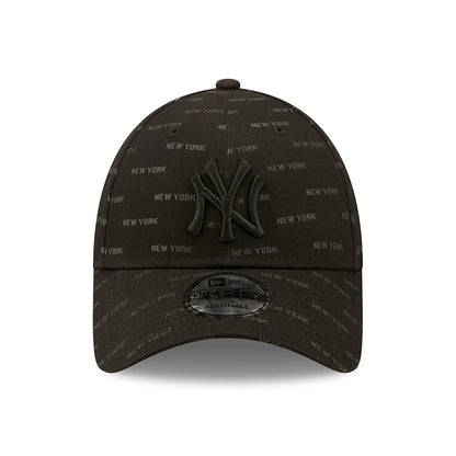 New Era 9FORTY New York Yankees Snapback Cap - MLB Monogram AOP - Black