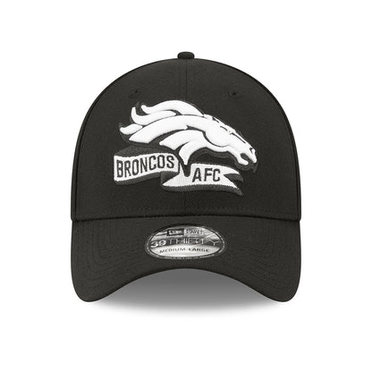 New Era 39THIRTY Denver Broncos Baseball Cap - NFL Sideline - Black-White