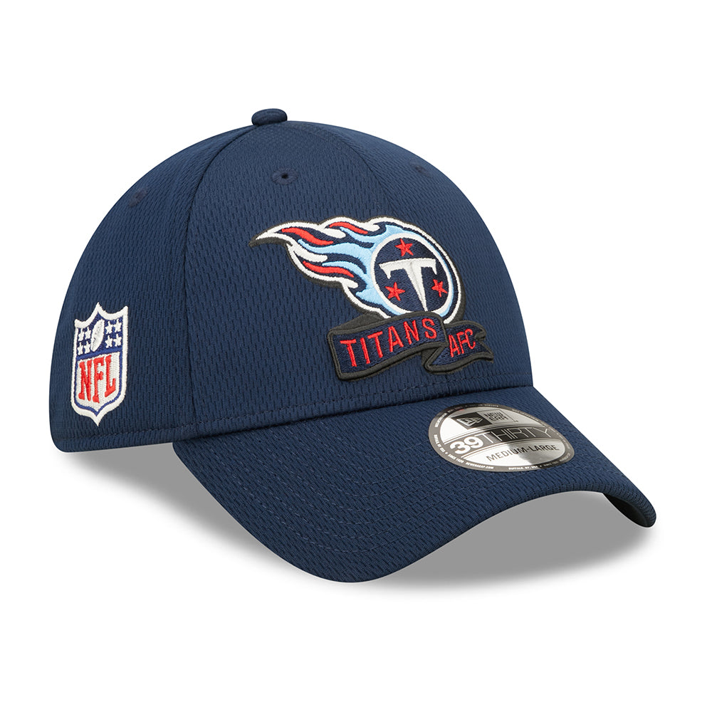 New Era 39THIRTY Tennessee Titans Baseball Cap - NFL Sideline On Field - Blue