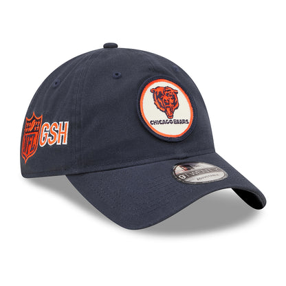 New Era 9TWENTY Chicago Bears Baseball Cap - NFL Sideline Historic - Navy Blue