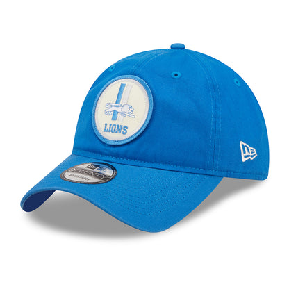 New Era 9TWENTY Detroit Lions Baseball Cap - NFL Sideline Historic - Blue