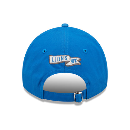 New Era 9TWENTY Detroit Lions Baseball Cap - NFL Sideline Historic - Blue