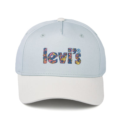 Levi's Hats Womens Graphic Baseball Cap With Blank Tab - Light Blue