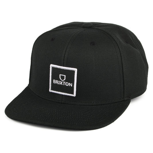 Brixton Hats Alpha Square NetPlus MP Snapback Cap - Black