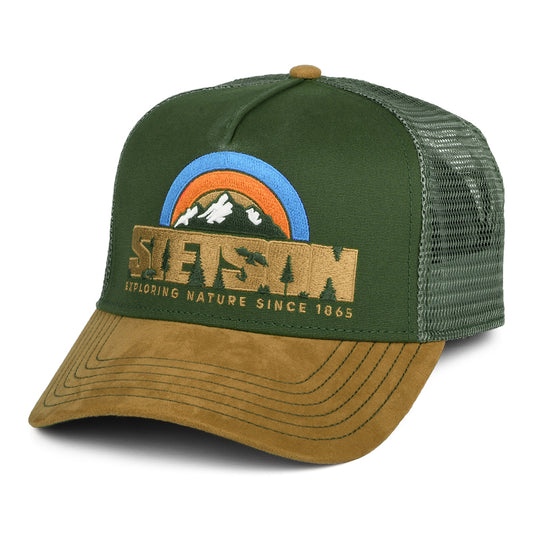 Stetson Hats Hiking Trucker Cap - Olive
