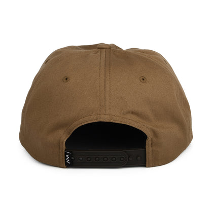 HUF Box Logo Unstructured Snapback Cap - Brown