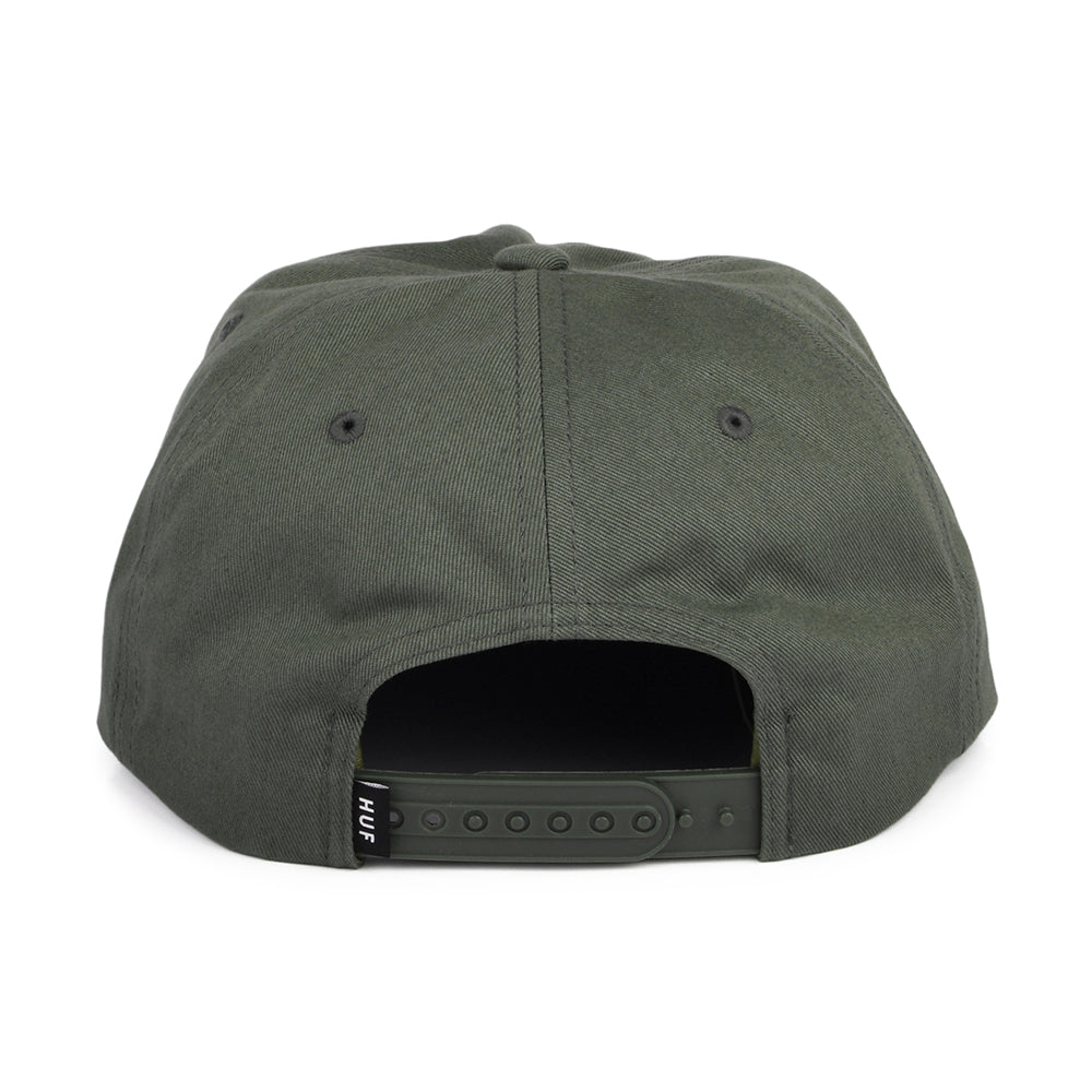 HUF Triple Triangle Unstructured Snapback Cap - Olive