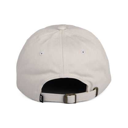 HUF Original Logo Curved Brim Cotton Baseball Cap - Cream