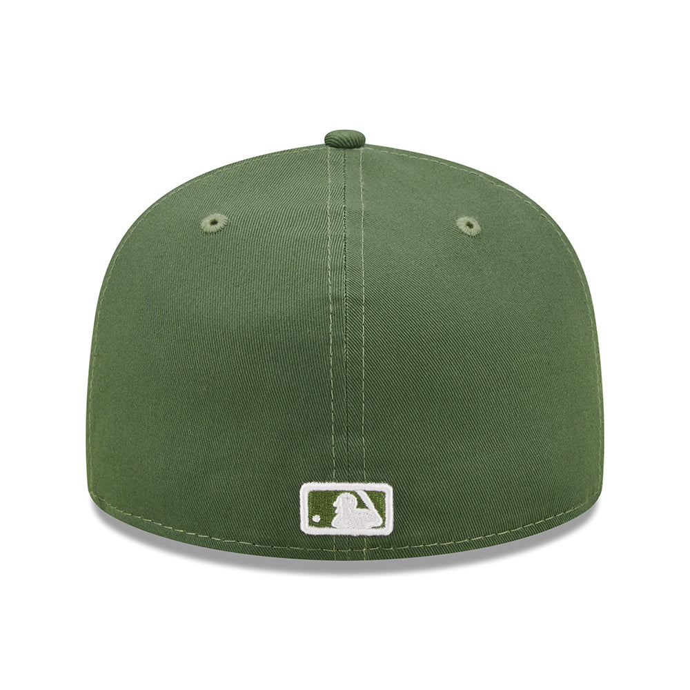 New Era 59FIFTY New York Yankees Baseball Cap - MLB League Essential - Olive-White