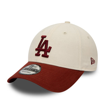 New Era 9FORTY L.A. Dodgers Baseball Cap - MLB - Cream-Cardinal