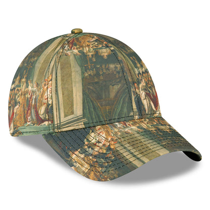 New Era 9FORTY The Coronation of Napoleon Baseball Cap - Le Louvre AOP - Multi-Coloured