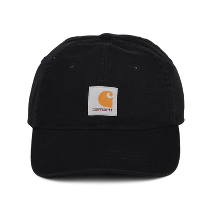 Carhartt WIP Hats Dunes Washed Cotton Canvas Snapback Cap - Black