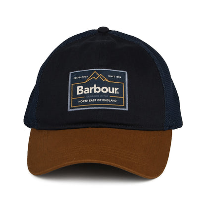 Barbour Hats Bankside Trucker Cap - Navy-Camel