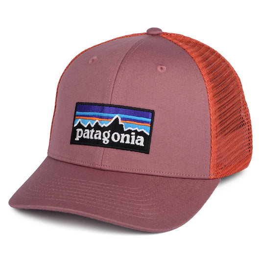 Patagonia Hats P-6 Logo Organic Cotton Trucker Cap - Mauve-Coral
