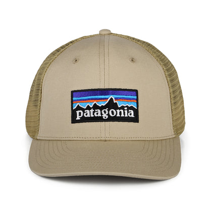 Patagonia Hats P-6 Logo Organic Cotton Trucker Cap - Tan