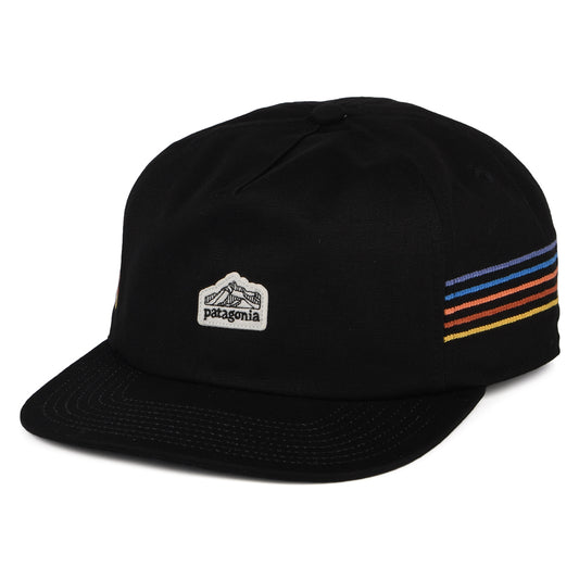 Patagonia Hats Line Logo Ridge Stripe Funfarer Snapback Cap - Black