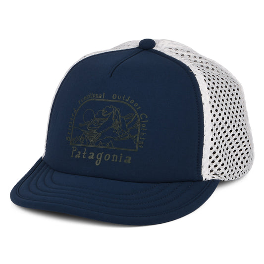 Patagonia Hats Lost And Found Duckbill Shorty Recycled Trucker Cap - Blue-White