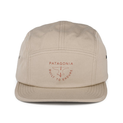 Patagonia Hats Forge Mark Crest Maclure Organic Cotton 5 Panel Cap - Tan