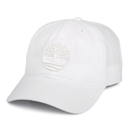 Timberland Hats Soundview Cotton Canvas Baseball Cap - White