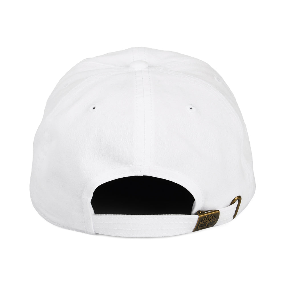 Timberland Hats Soundview Cotton Canvas Baseball Cap - White