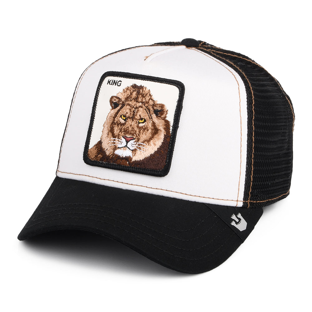 Goorin Bros. King Lion Trucker Cap - White-Black – Village Hats