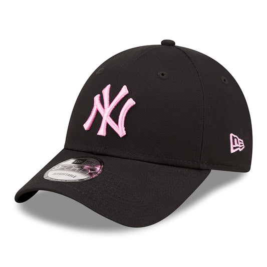 New Era 9FORTY New York Yankees Baseball Cap - MLB League Essential - Black-Light Pink