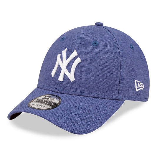 New Era 9FORTY New York Yankees Baseball Cap - MLB Linen - Blue-White