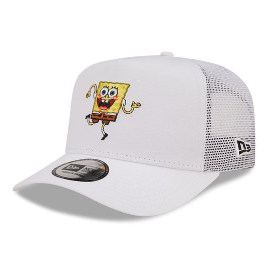 New Era SpongeBob SquarePants A-Frame Trucker Cap - Nickelodeon - White
