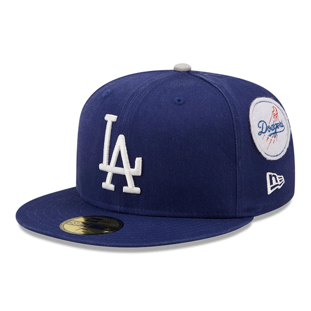 New Era 59FIFTY L.A. Dodgers Baseball Cap - MLB Cooperstown Patch - Bl ...