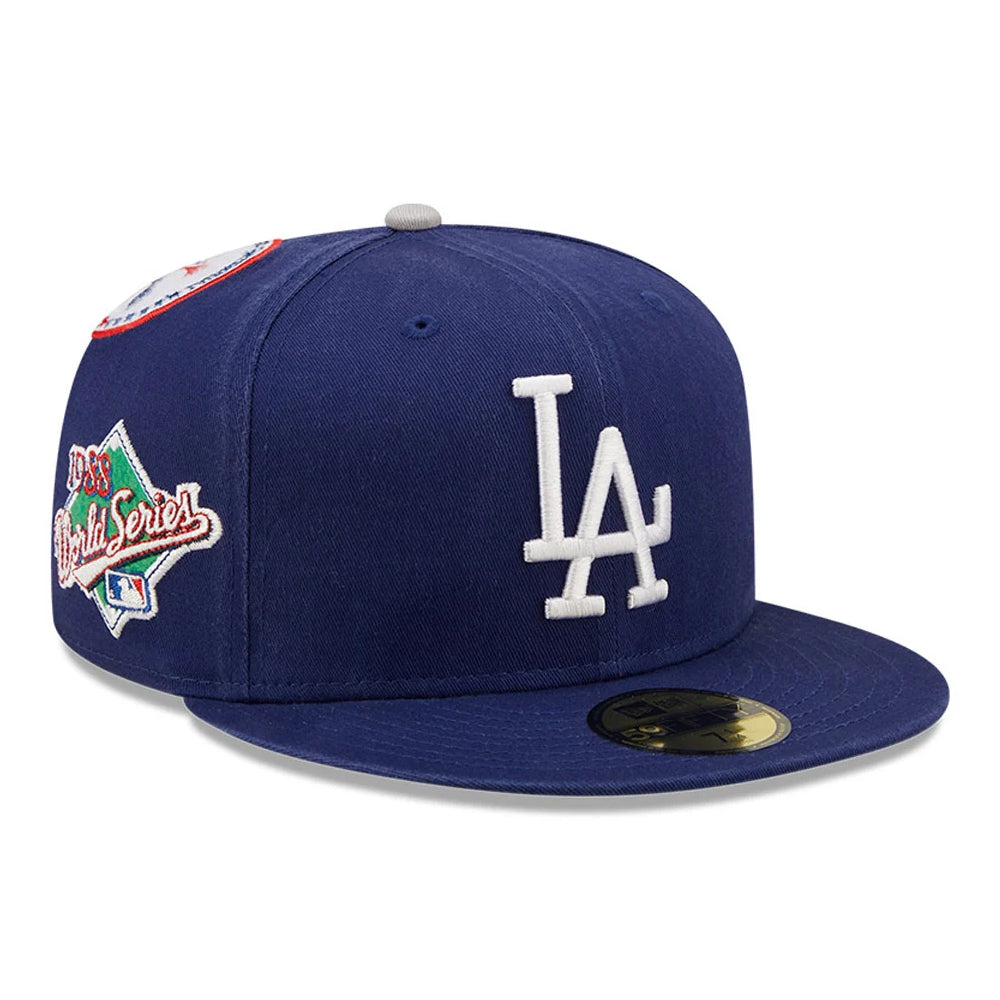 New Era 59FIFTY L.A. Dodgers Baseball Cap - MLB Cooperstown Patch - Blue