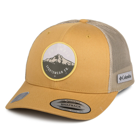 Columbia Hats Mount Hood Circle Mesh Trucker Cap - Mustard