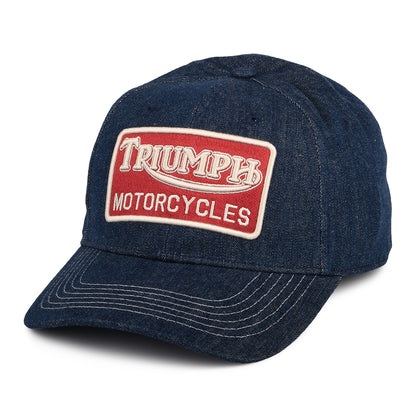 Triumph Motorcycles Forecourt Denim Baseball Cap - Blue