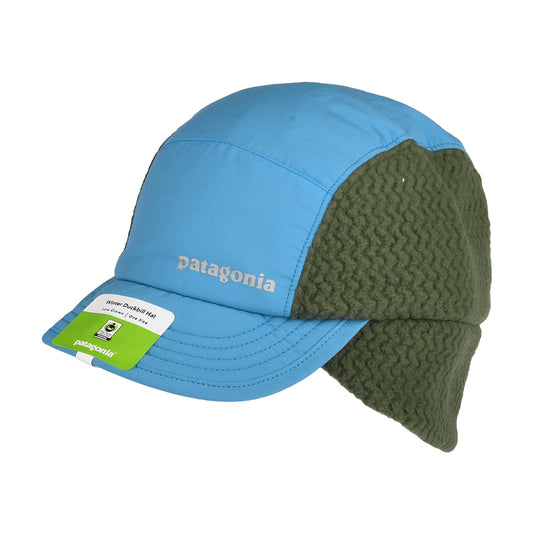 Patagonia Hats Winter Duckbill Baseball Cap With Earflaps - Blue-Grey