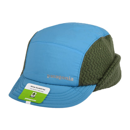 Patagonia Hats Winter Duckbill Baseball Cap With Earflaps - Blue-Grey