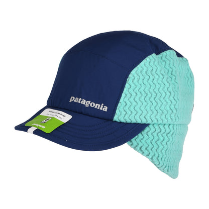 Patagonia Hats Winter Duckbill Baseball Cap With Earflaps - Navy-Turquoise