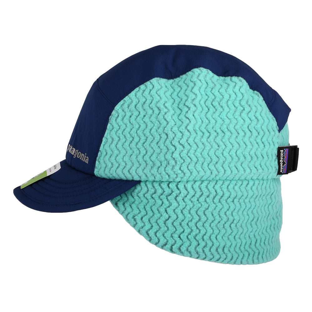 Patagonia Hats Winter Duckbill Baseball Cap With Earflaps - Navy-Turquoise