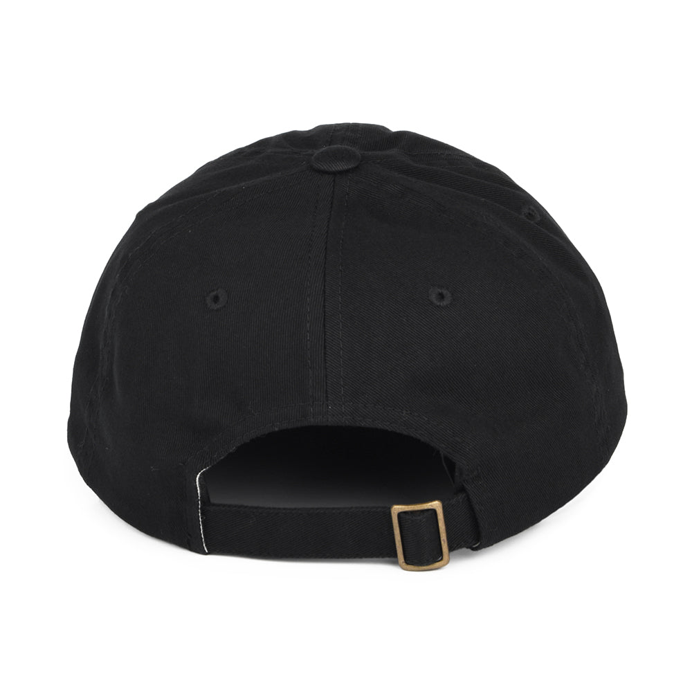 Brixton Hats Alpha LP Cotton Baseball Cap - Washed Black