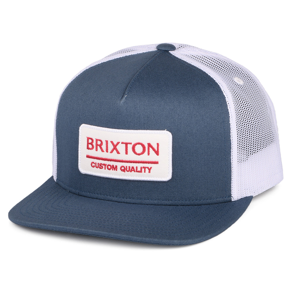 Brixton Hats Palmer Proper MP Trucker Cap - Blue-White