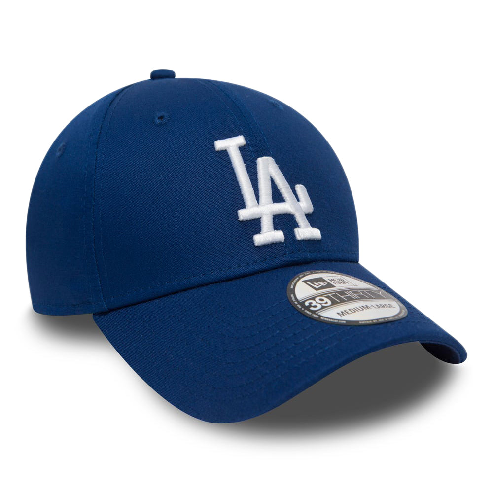 New Era 39THIRTY L.A. Dodgers Baseball Cap - MLB League Essential - Royal Blue-White
